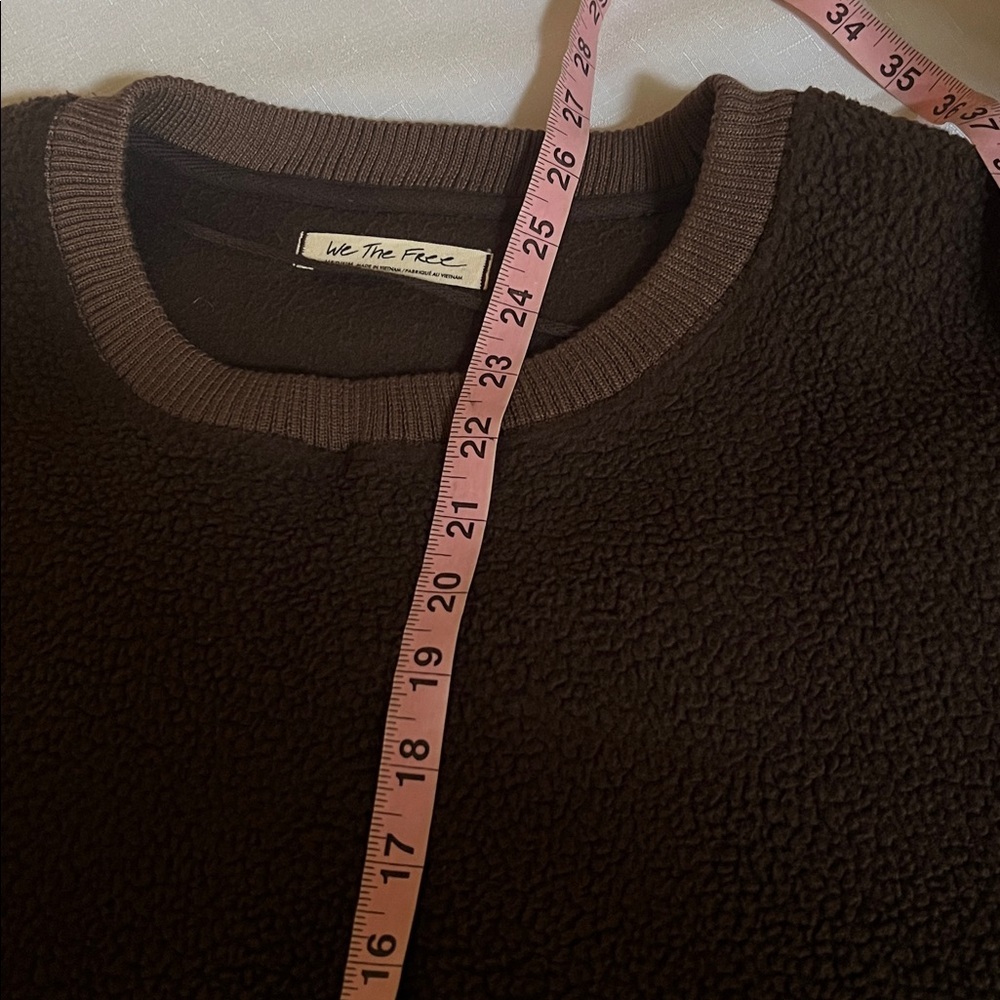Free People Camden Fleece brown medium - Picture 6 of 9